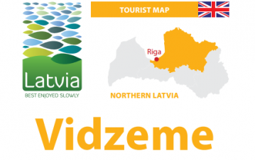 New Vidzeme (North Latvia) tourism map published!, Vidzeme Tourism Association