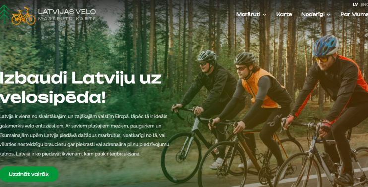 Visi pēc vienotās numerācijas marķētie Latvijas velomaršruti; iespēja pieteikt arī savu maršrutu!